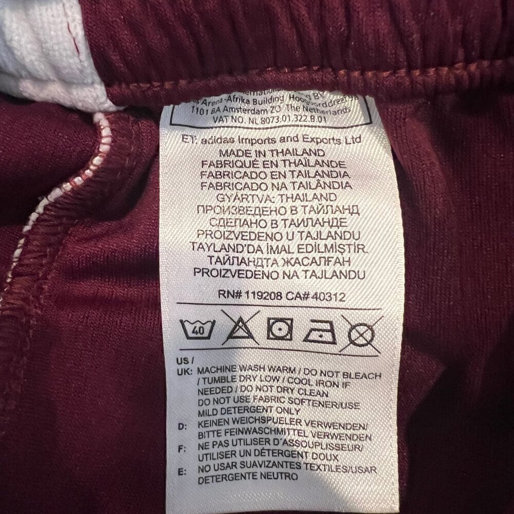 Adidas Basketball Shorts, Maroon & White, Crazy Explosive, Size Medium - Picture 6 of 8